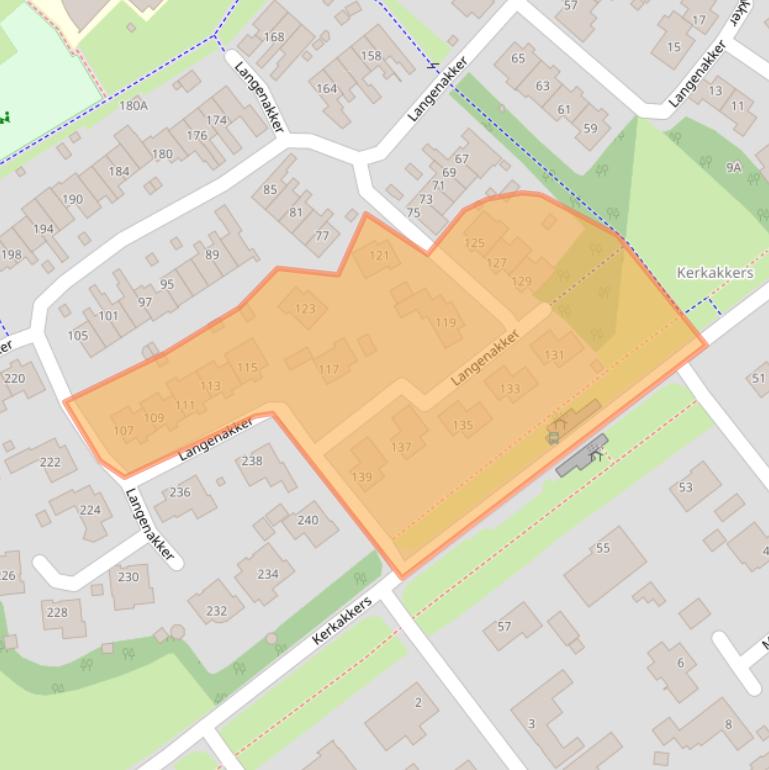Kaart van postcodegebied 5731KB.
