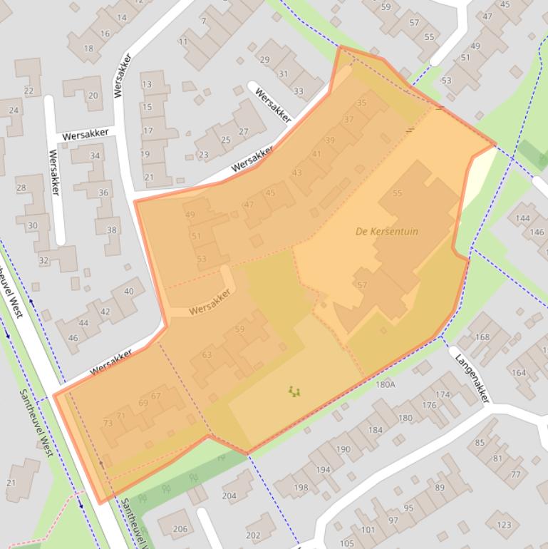 Kaart van postcodegebied 5731KE.