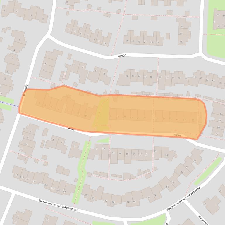 Kaart van postcodegebied 5731LD.