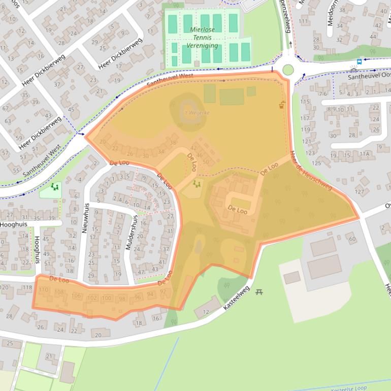Kaart van postcodegebied 5731MK.