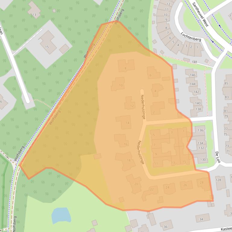 Kaart van postcodegebied 5731ML.