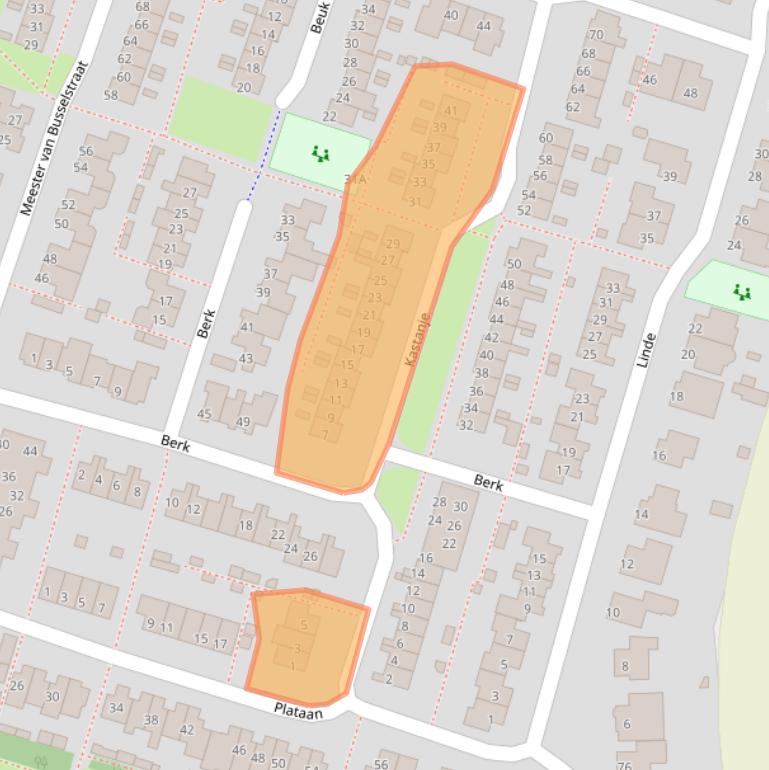 Kaart van postcodegebied 5731NM.