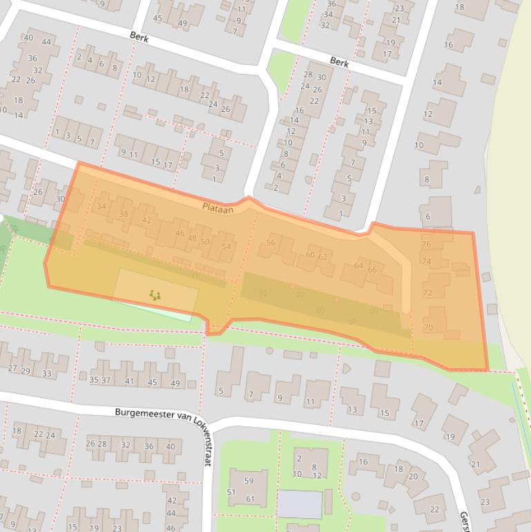 Kaart van postcodegebied 5731NX.