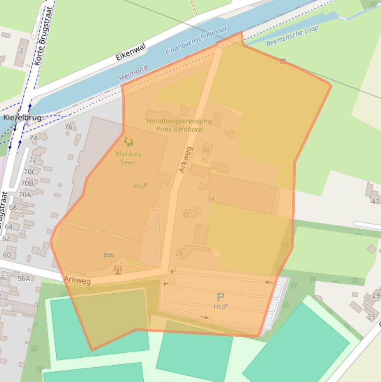 Kaart van postcodegebied 5731PD.