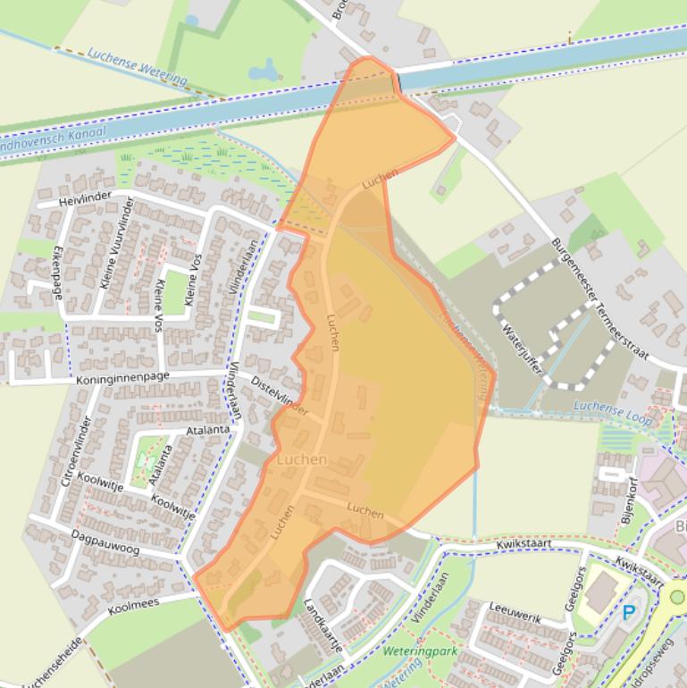 Kaart van postcodegebied 5731PZ.
