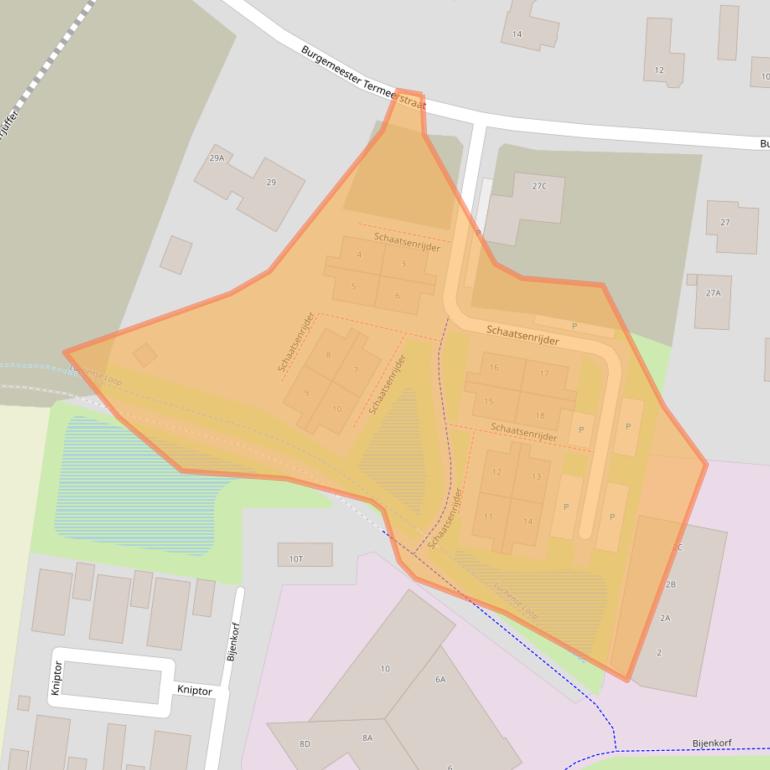 Kaart van postcodegebied 5731SX.