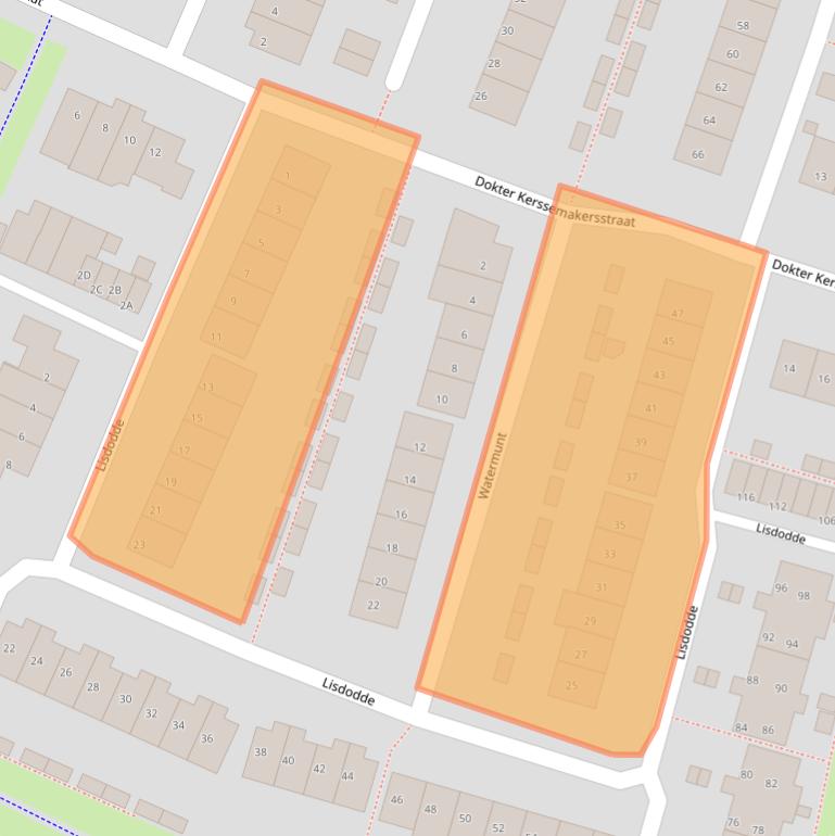 Kaart van postcodegebied 5731TA.