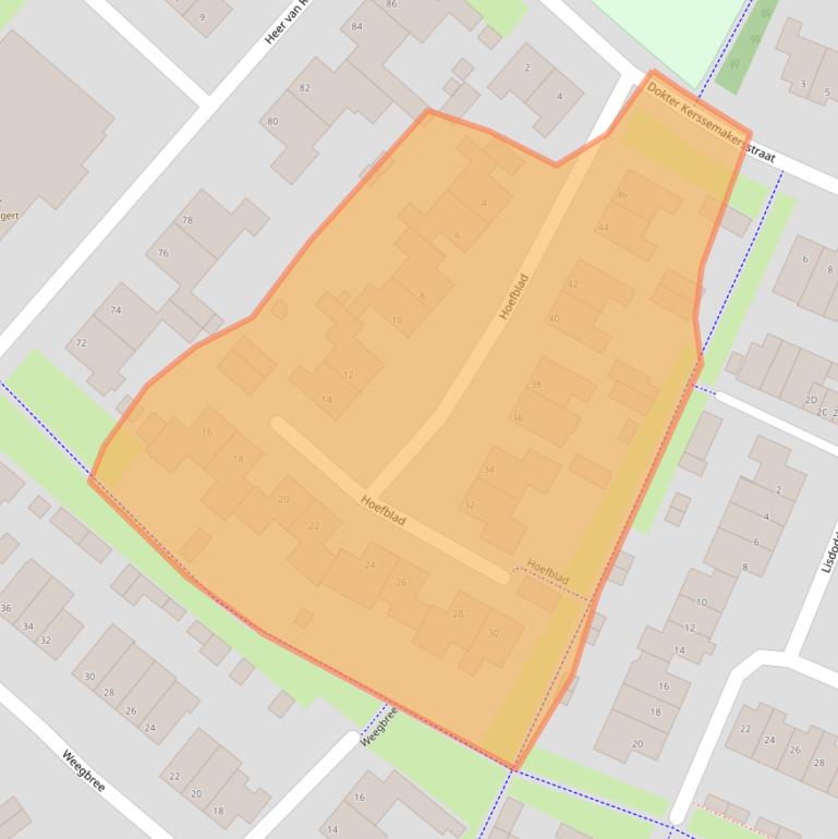 Kaart van postcodegebied 5731TS.
