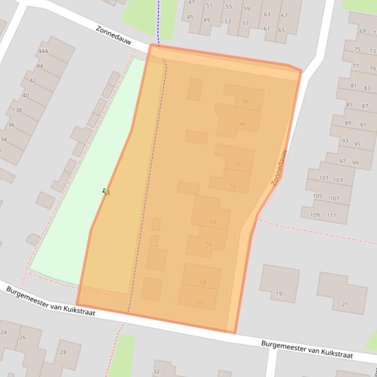 Kaart van postcodegebied 5731TW.