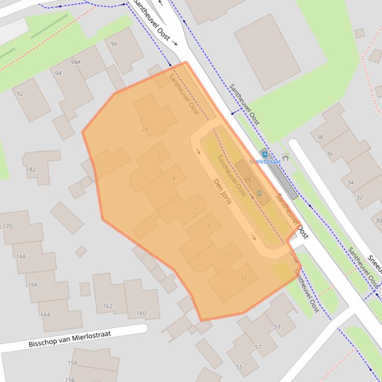 Kaart van postcodegebied 5731VD.