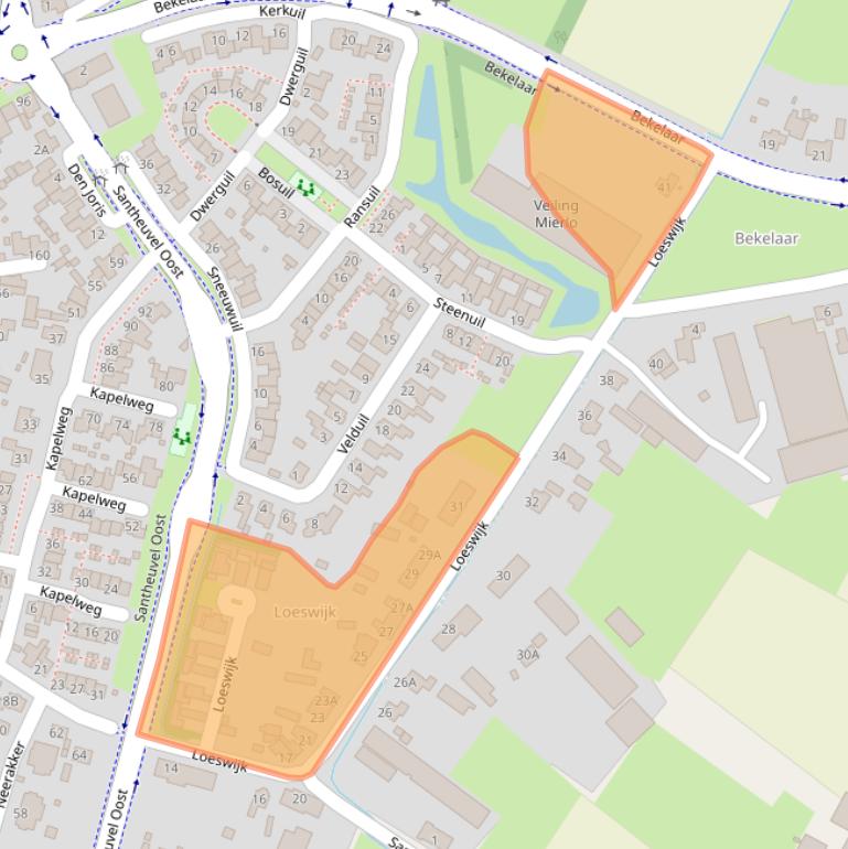 Kaart van postcodegebied 5731VK.