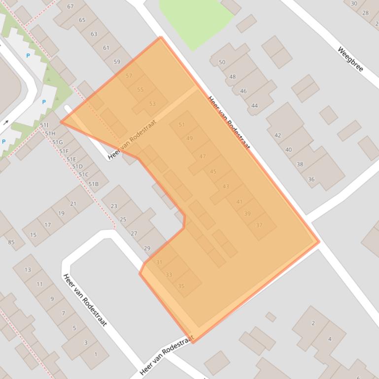 Kaart van postcodegebied 5731VN.