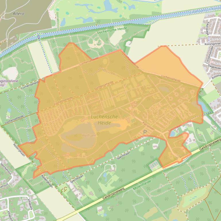 Kaart van postcodegebied 5731XN.