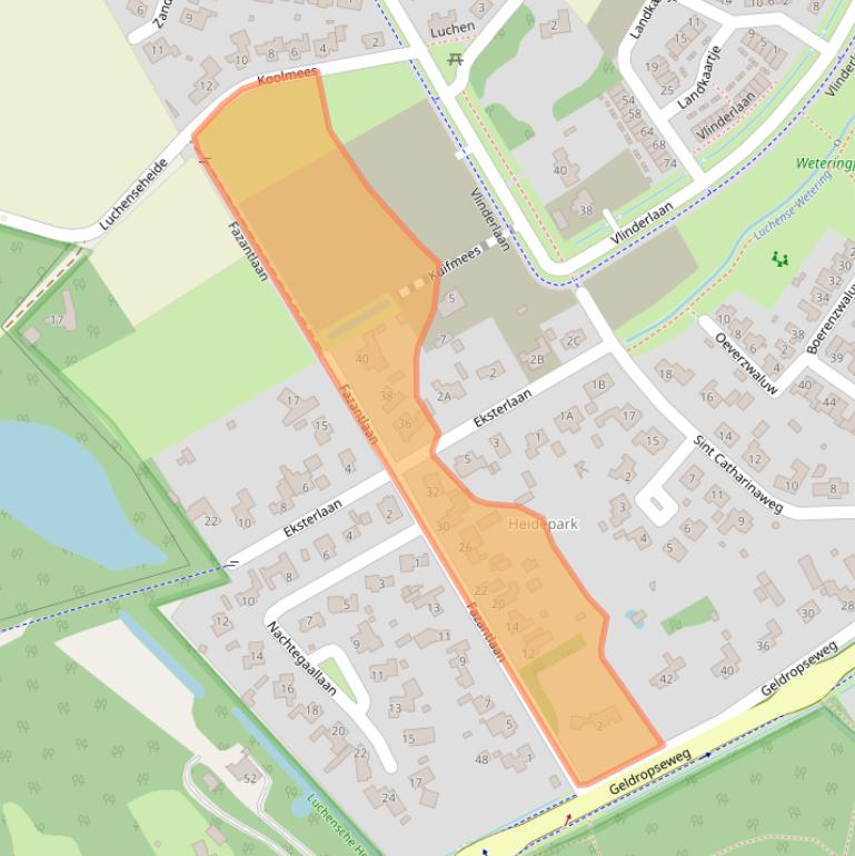 Kaart van postcodegebied 5731XT.