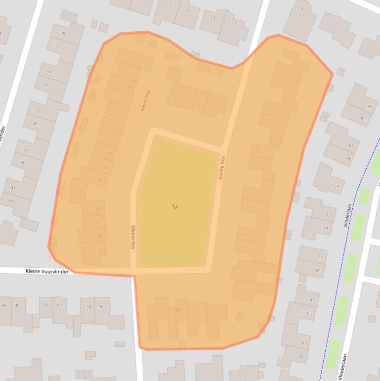 Kaart van postcodegebied 5731ZH.
