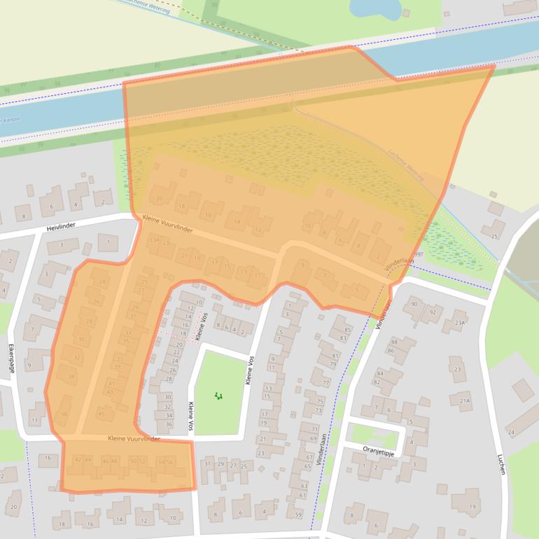 Kaart van postcodegebied 5731ZJ.