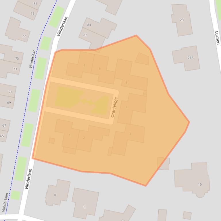 Kaart van postcodegebied 5731ZL.