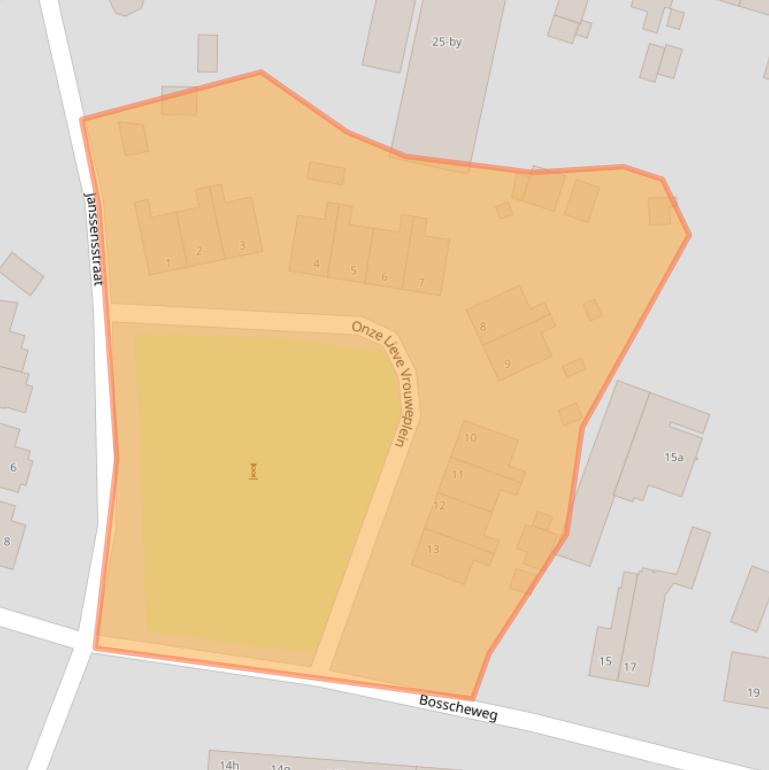 Kaart van postcodegebied 5735AB.