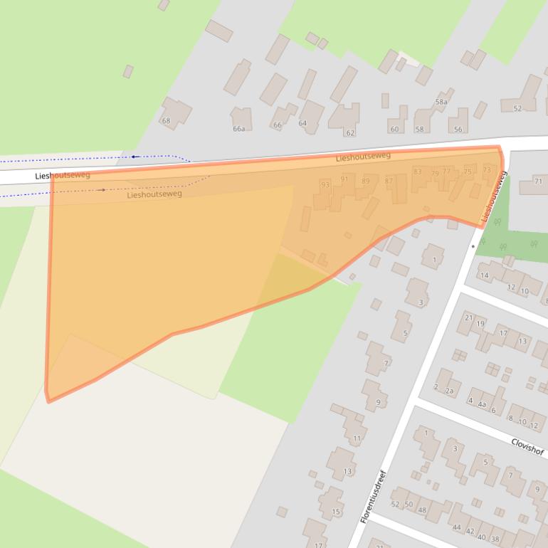 Kaart van postcodegebied 5735BC.