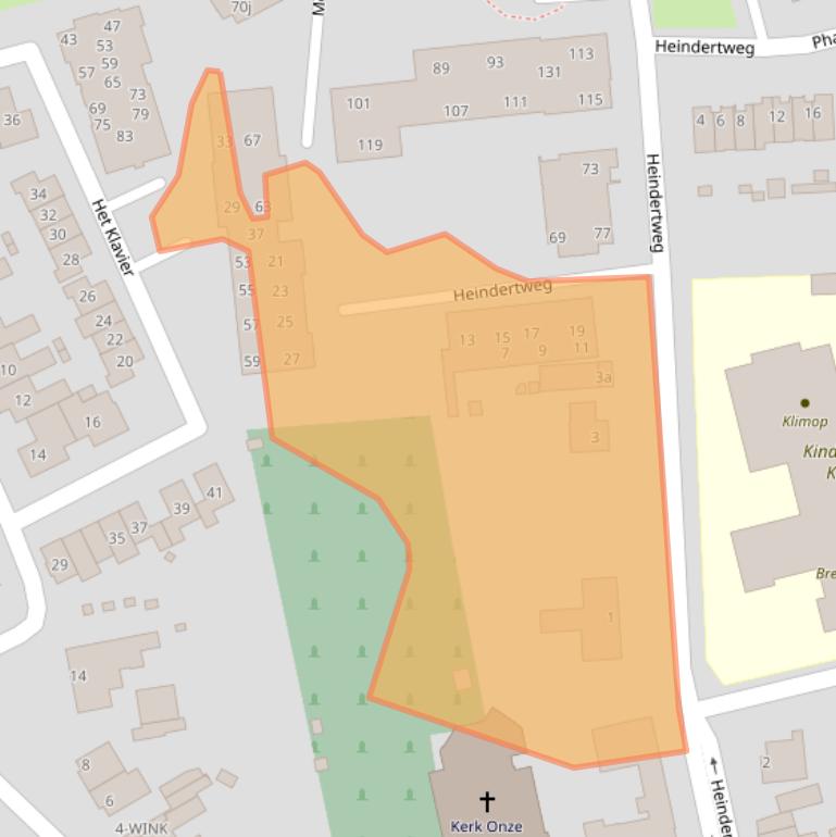 Kaart van postcodegebied 5735CC.