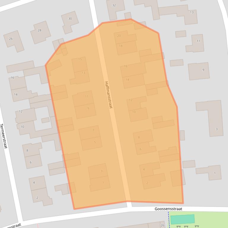 Kaart van postcodegebied 5735CR.