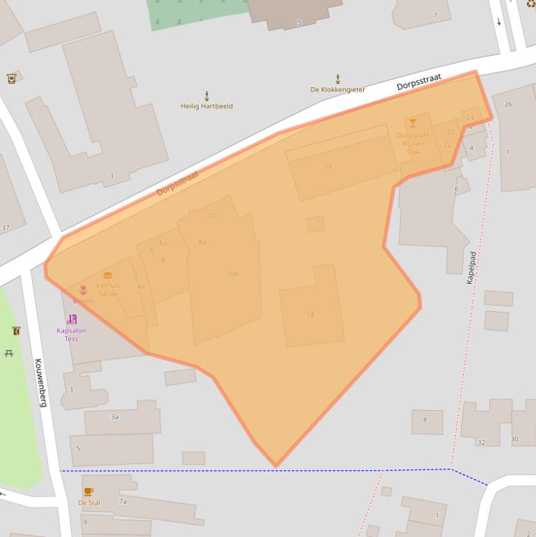 Kaart van postcodegebied 5735ED.