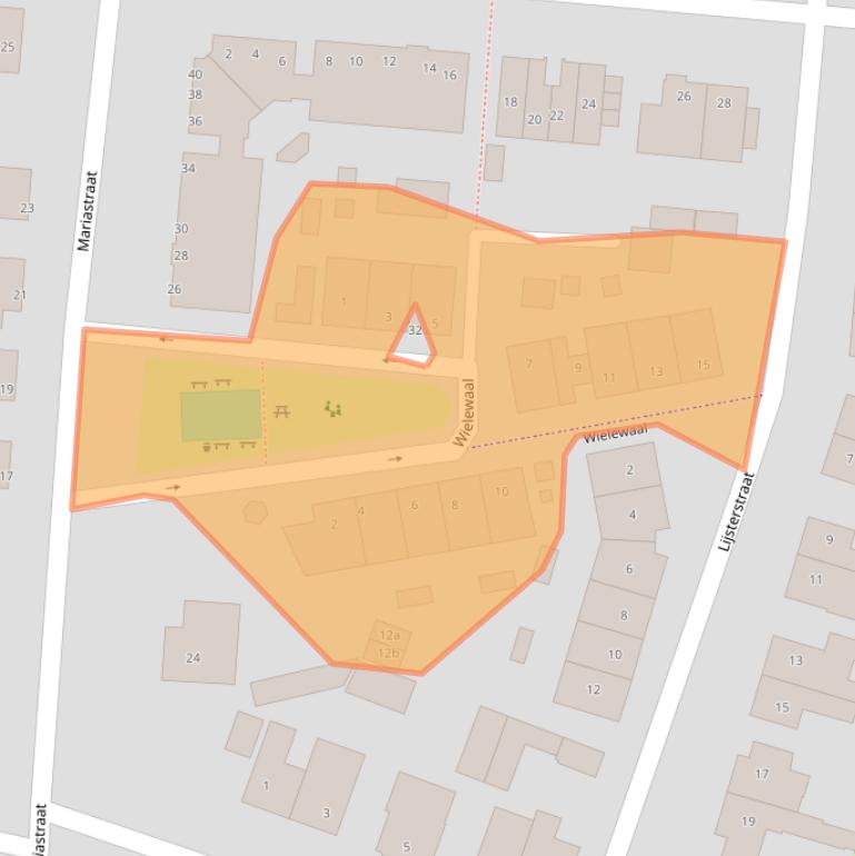 Kaart van postcodegebied 5735GZ.
