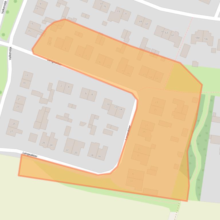 Kaart van postcodegebied 5735HD.