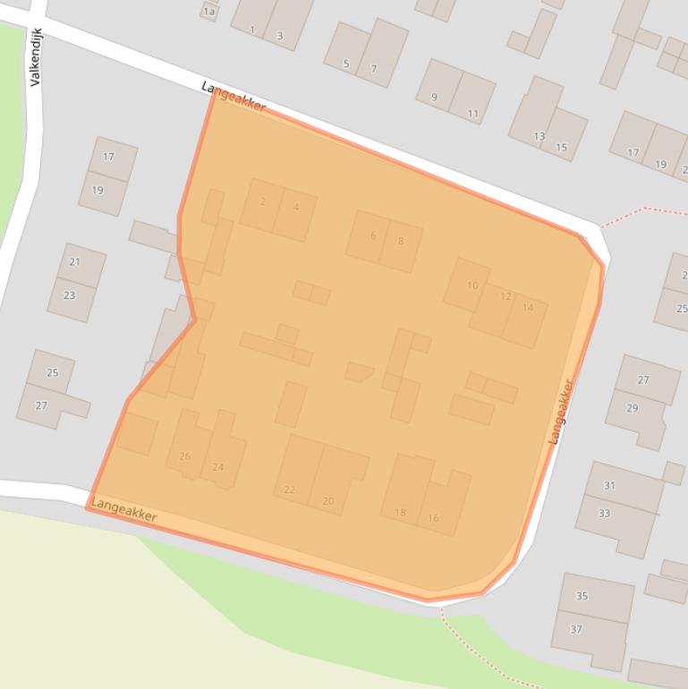 Kaart van postcodegebied 5735HE.