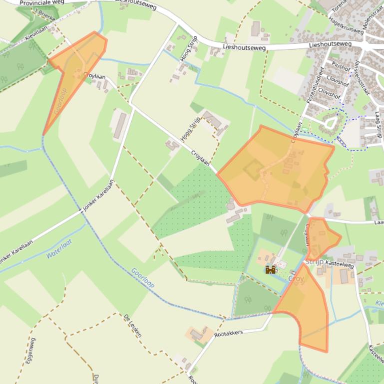 Kaart van postcodegebied 5735PB.