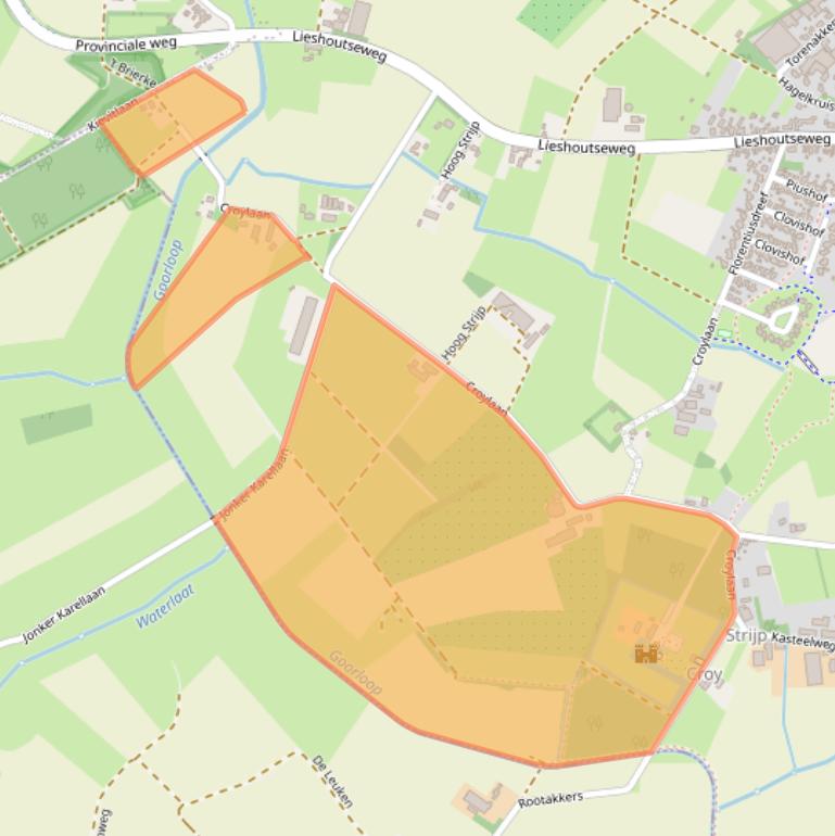 Kaart van postcodegebied 5735PC.