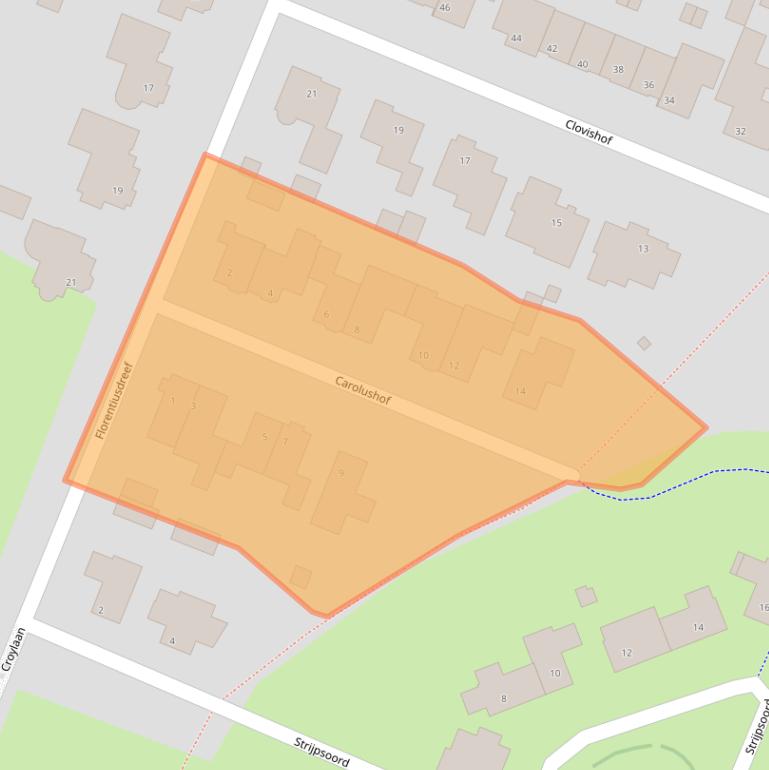 Kaart van postcodegebied 5735PP.