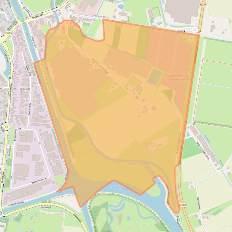 Kaart van postcodegebied 5735SK.