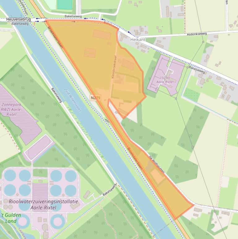 Kaart van postcodegebied 5735SR.