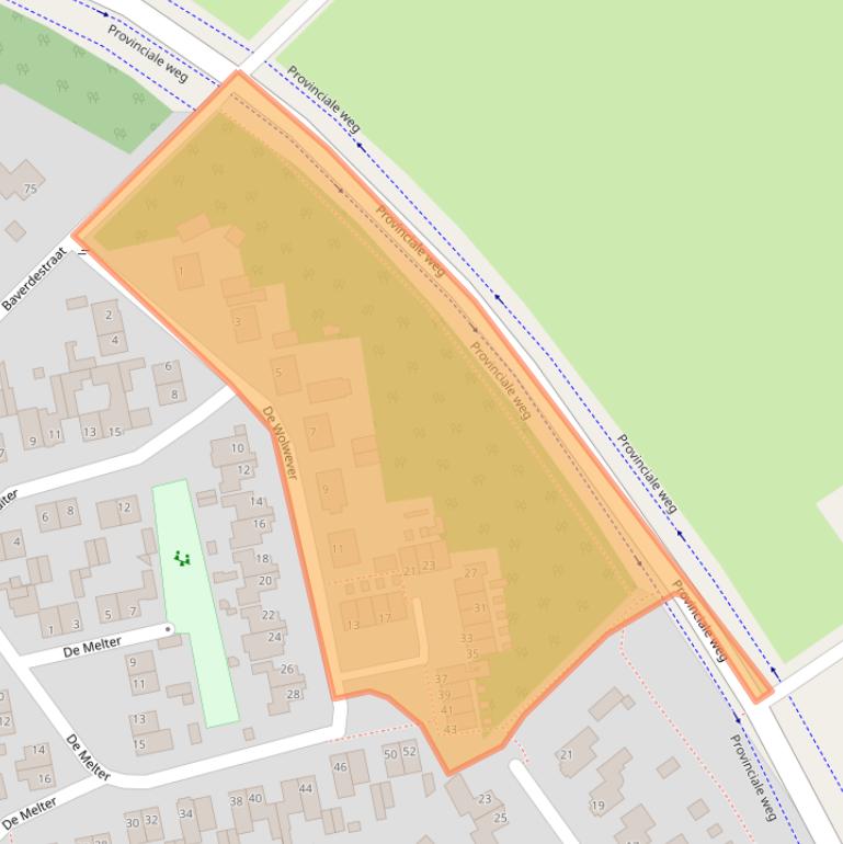 Kaart van postcodegebied 5737AD.