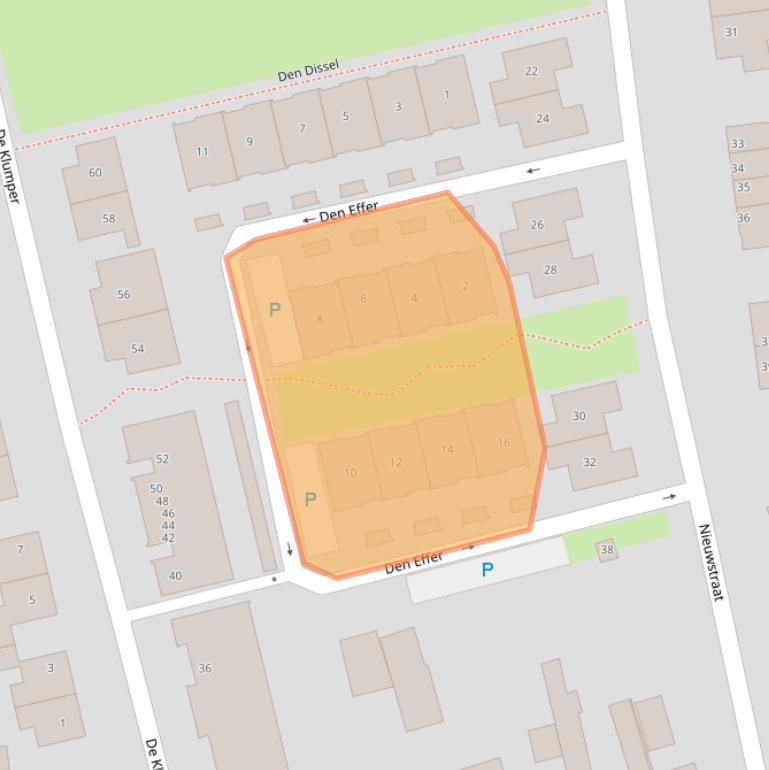 Kaart van postcodegebied 5737AG.