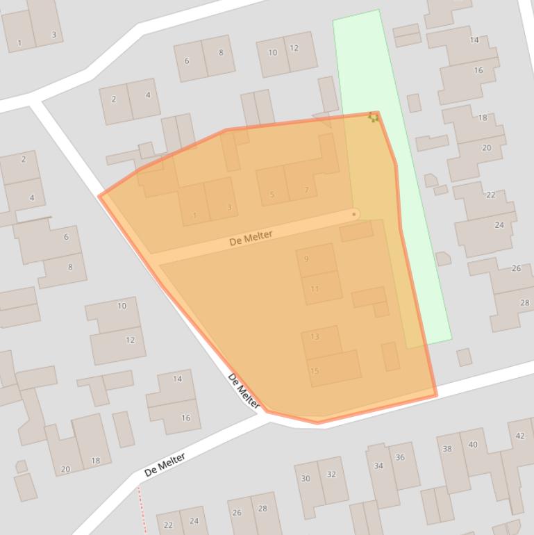 Kaart van postcodegebied 5737AJ.