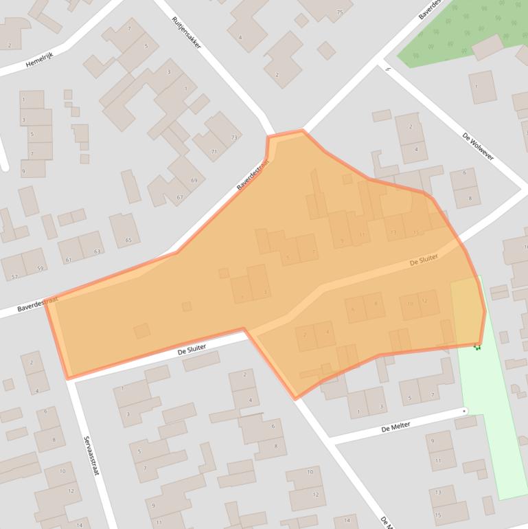 Kaart van postcodegebied 5737AN.