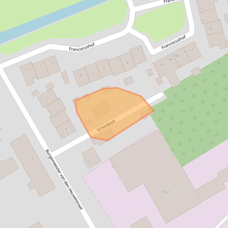 Kaart van postcodegebied 5737BH.