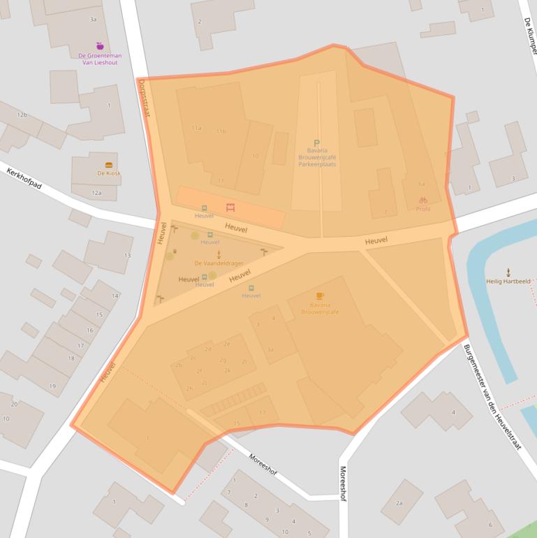 Kaart van postcodegebied 5737BX.