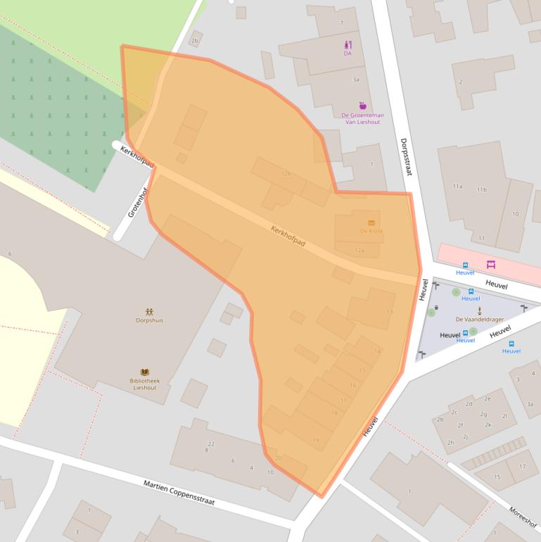 Kaart van postcodegebied 5737BZ.