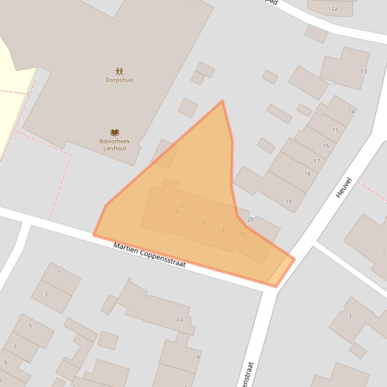 Kaart van postcodegebied 5737CN.