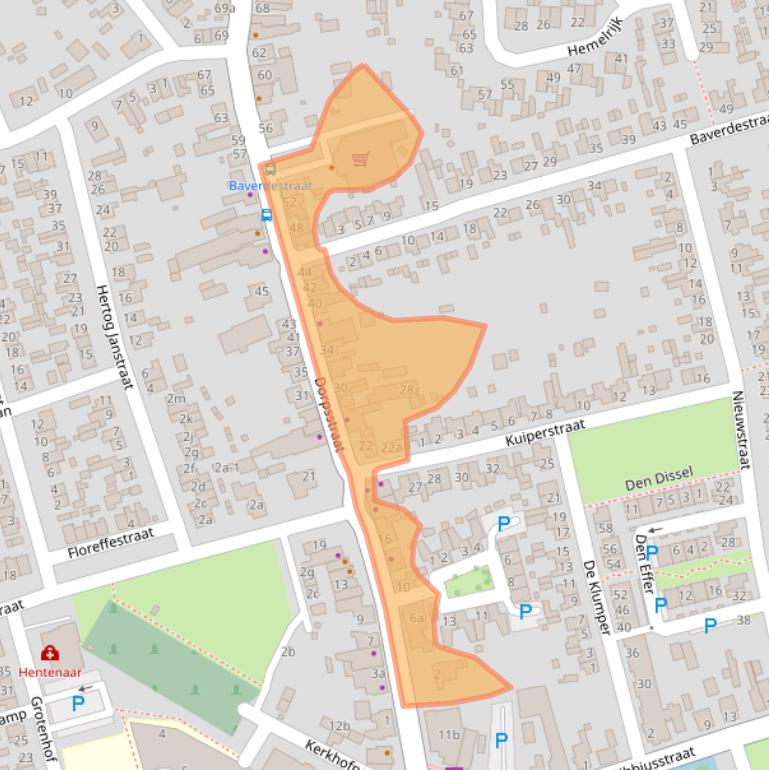 Kaart van postcodegebied 5737GC.