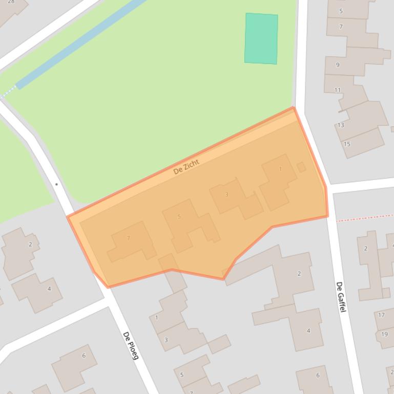 Kaart van postcodegebied 5737JN.