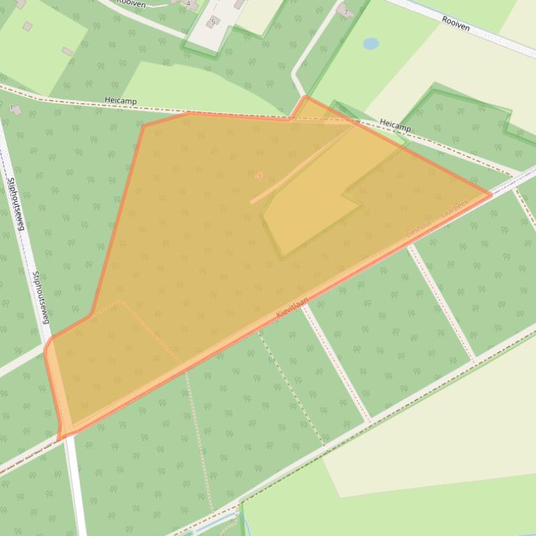 Kaart van postcodegebied 5737NZ.