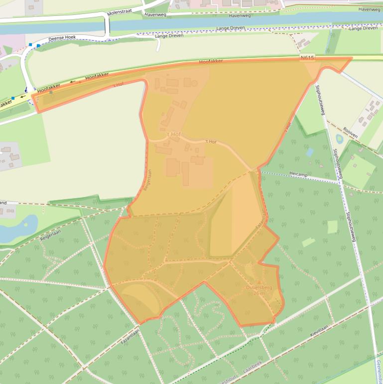 Kaart van postcodegebied 5737PA.