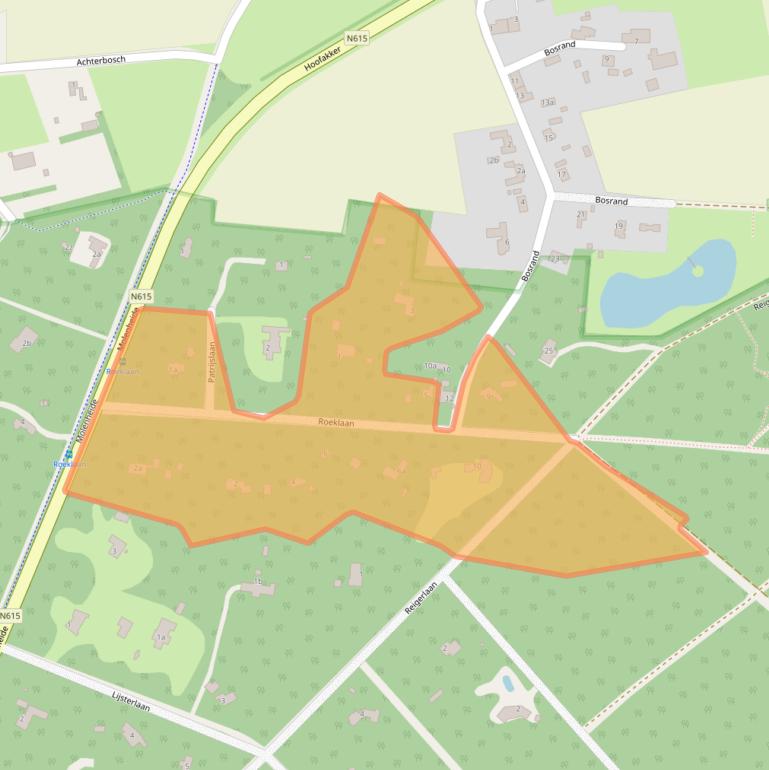 Kaart van postcodegebied 5737PD.