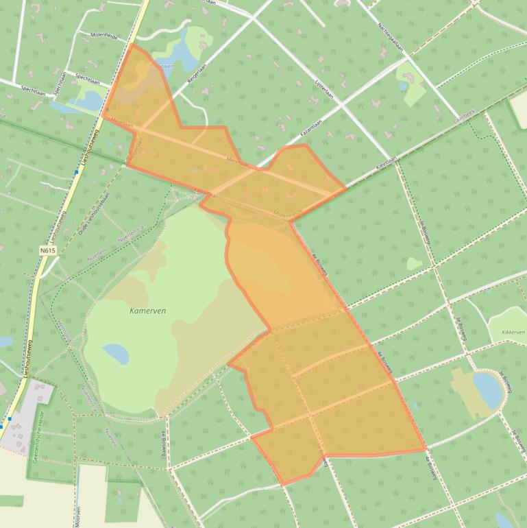 Kaart van postcodegebied 5737PK.