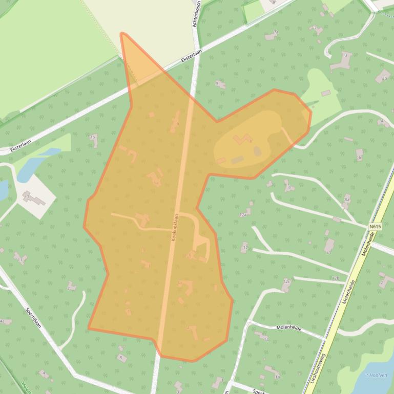 Kaart van postcodegebied 5737PM.