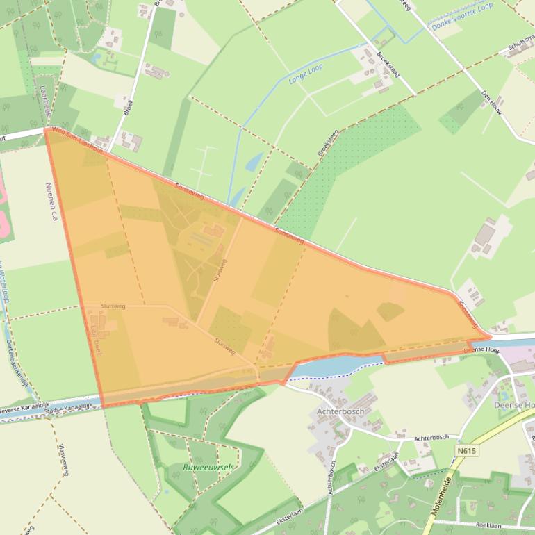 Kaart van postcodegebied 5737PV.